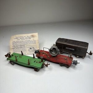 Lot of 3 Vintage Lionel Train: 651, 2620, 2689T and Old Instructions